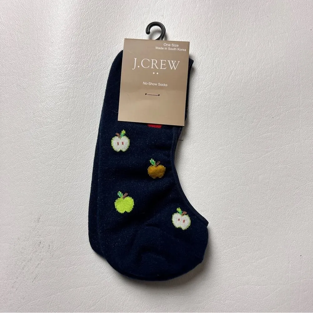 J.Crew Women's Fall Theme Apple No Show Socks One Size NWT - Image 7