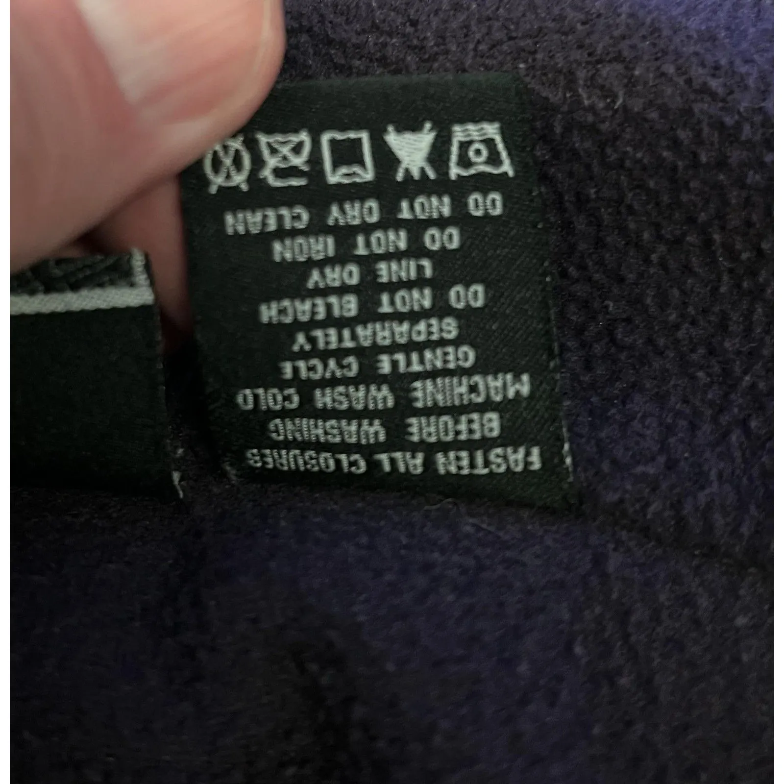 CB Sports Jacket Womens Large Purple Gray Fleece Quilted Full Zip Outdoor - Image 10