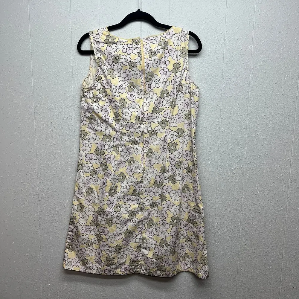 Faded Glory Floral Vintage Retro Boho 90s 70s Retro Cotton Sun Dress Womens 14 - Image 6