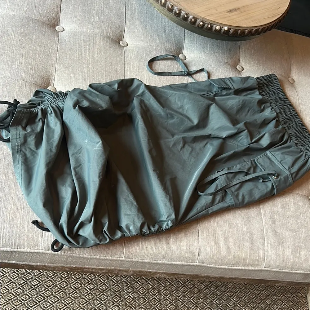 K TOO Green Cargo Maxi Bubble Skirt Size Small - Image 8