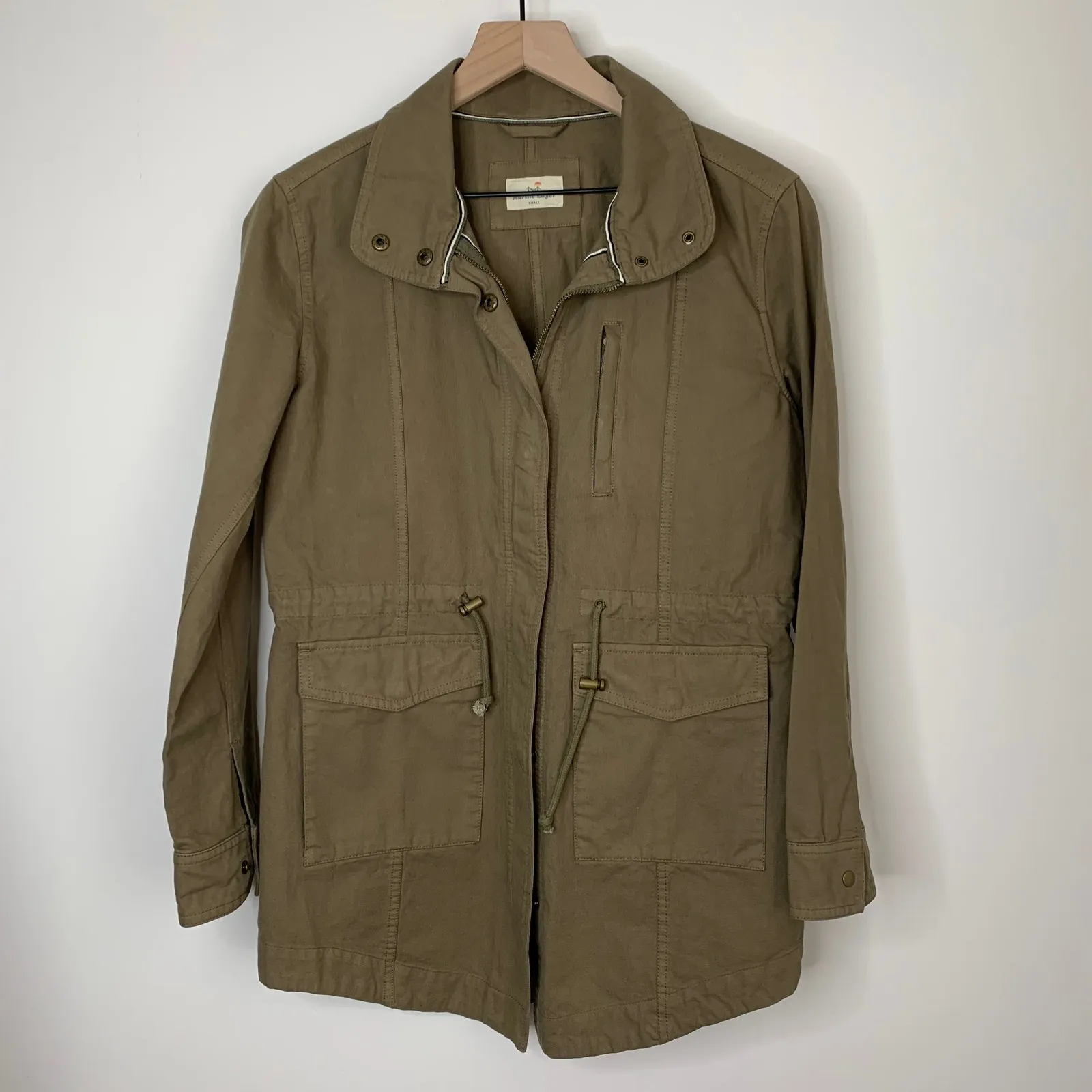 Marine Layer Elle Utility Zip Jacket Green Womens Small - Image 2