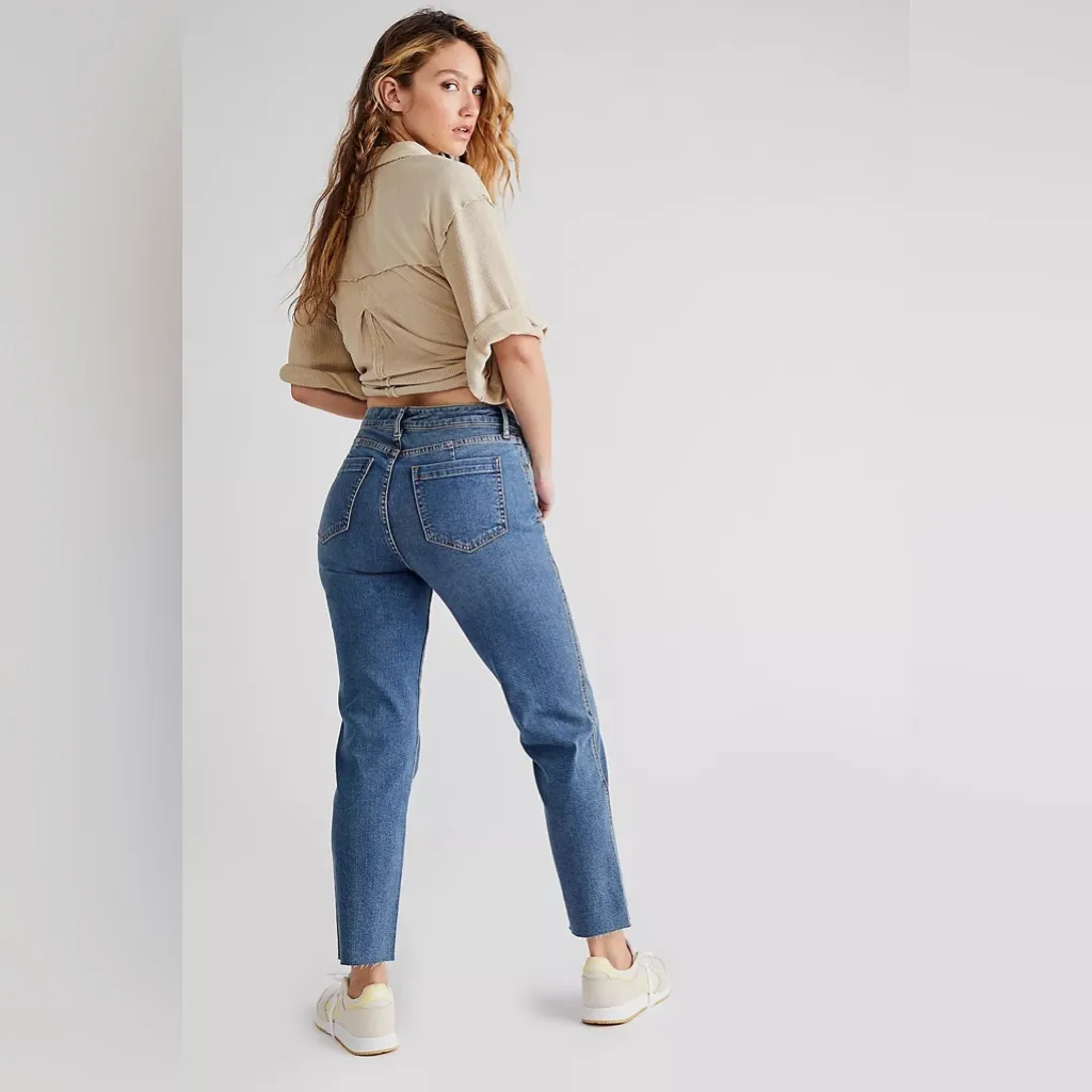 Free People Curvy High-Rise Vintage | CRVY High-Rise Vintage Straight Jeans - Image 9