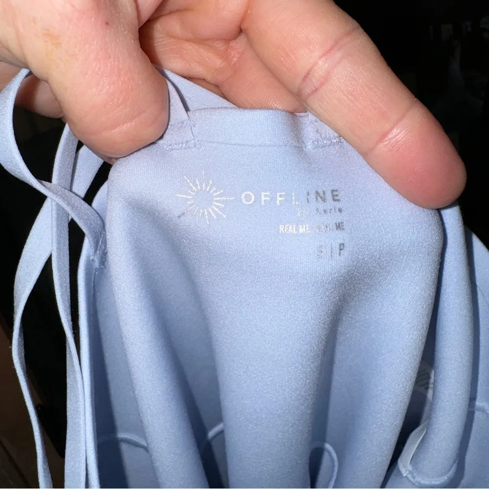 Aerie exercise dress real me hold up strappy offline skort shorts periwinkle - Image 9