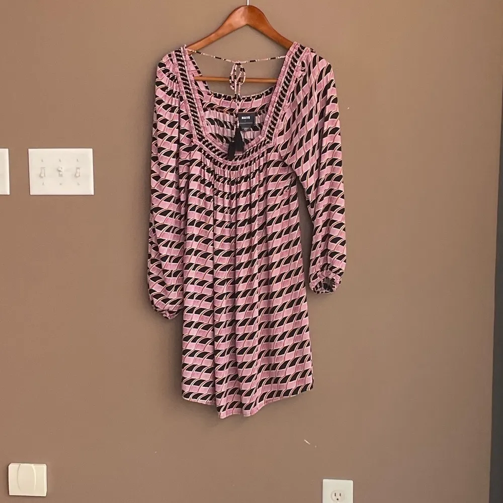 Maeve by Anthropologie Adrienne Tunic Dress in Pink Black Size Extra Small‎ - Image 4