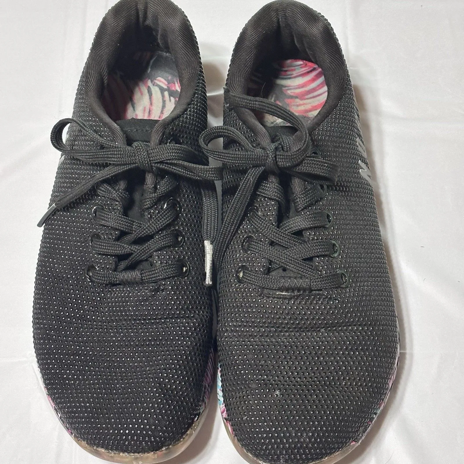 NOBULL Shoes Womens 7.5 Black Floral Colorful Gym Training Crossfit Sneaker - Image 3