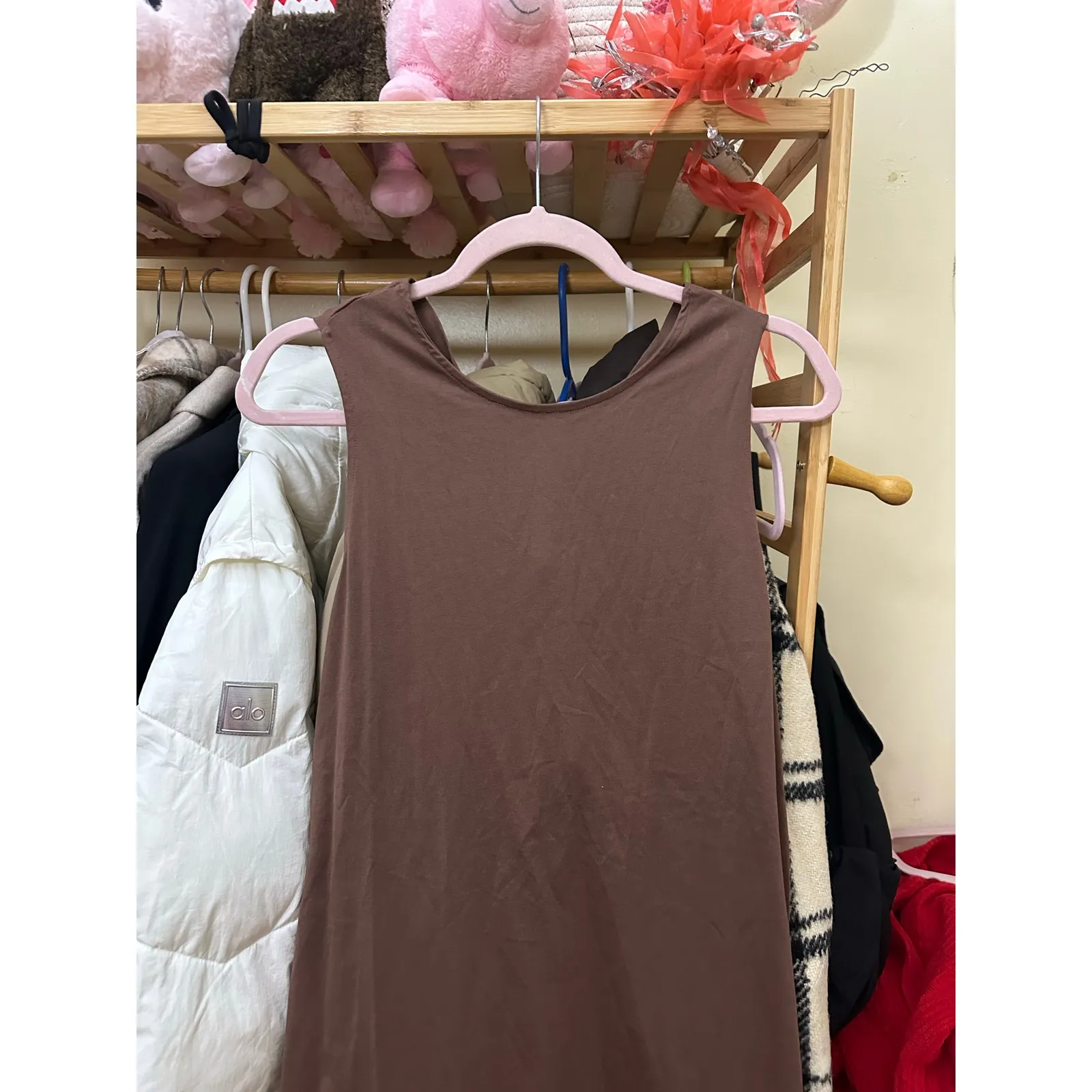 Lou Lou Studio Backless Dress Size Small Wood Brown Size M - Image 11