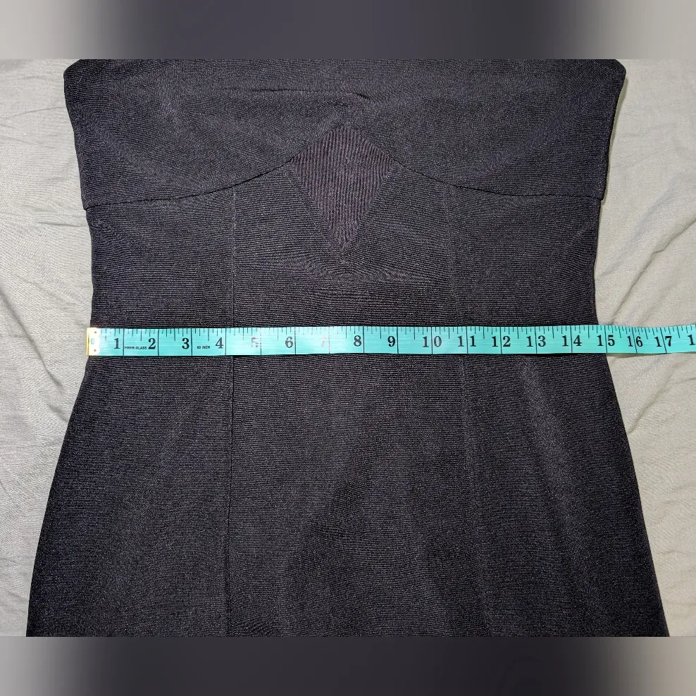 Vintage Paris De Boulevard Diamond Center Mesh Mini Dress W10 Black Size 10 - Image 6