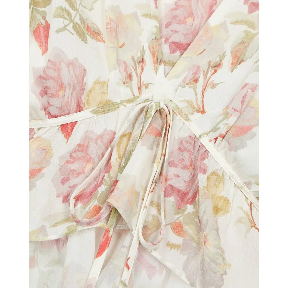 $395 New The Kooples English Roses Silk Top - Small (1) - Image 3