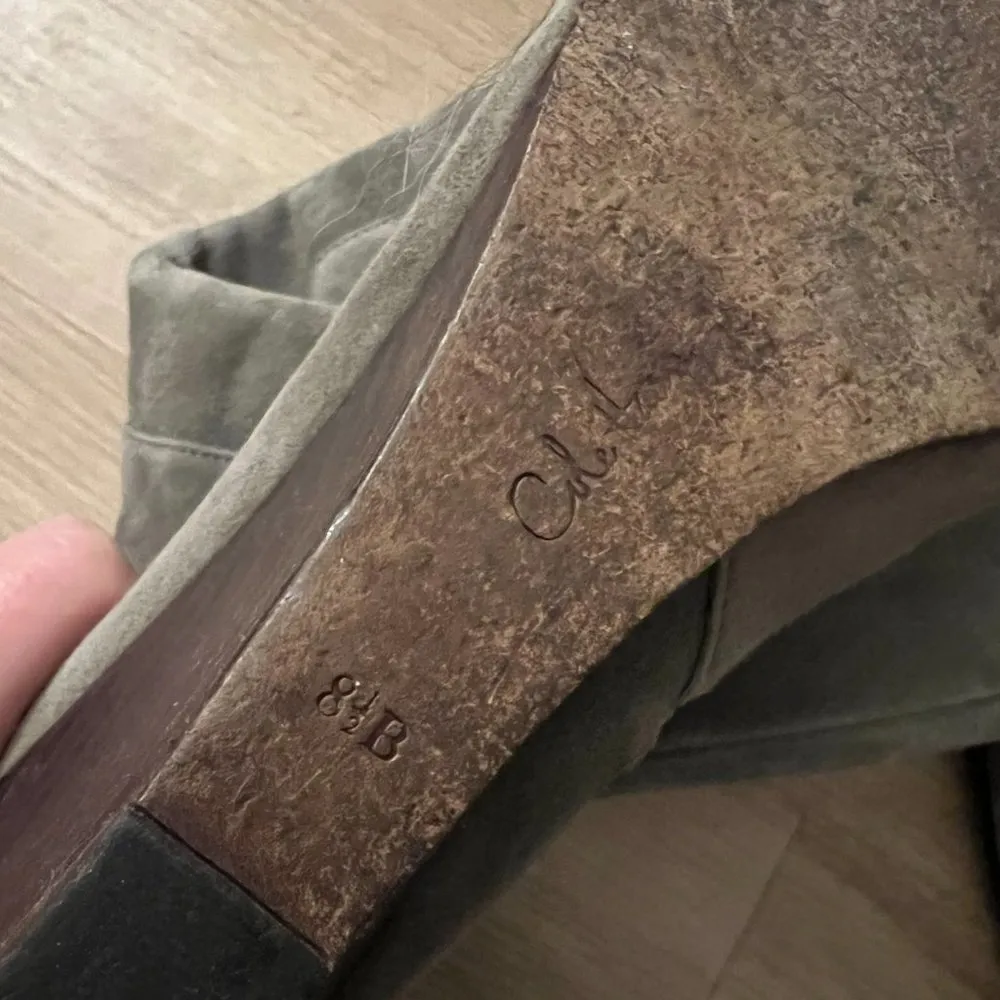 Gray Suede Tall Boots - Image 5