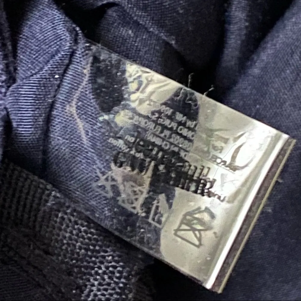 JEAN PAUL GAULTIER Navy Nautical Canvas Duffle Backpack - Image 15