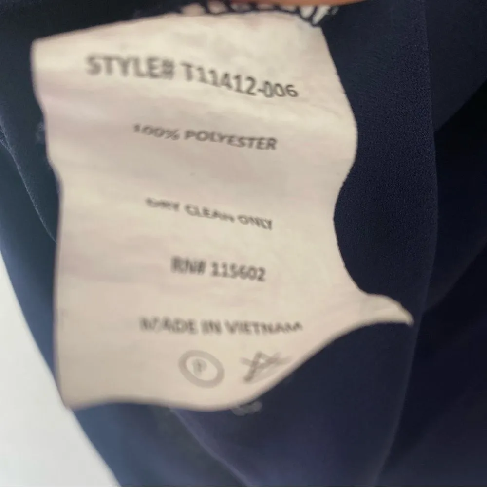 Lush navy blue spaghetti strap halter top tank shirt S. minimalist - Image 10