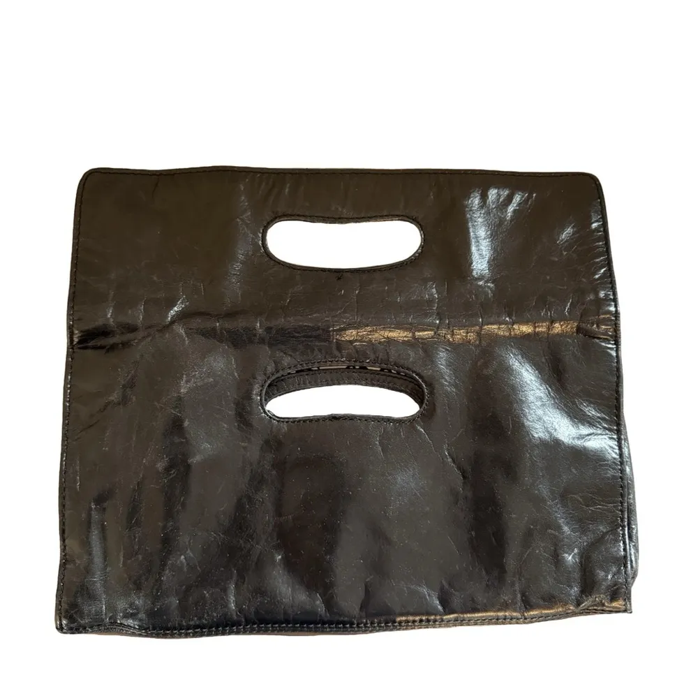 HOBO International Katrina Leather Vintage Black Clutch Wallet - Image 3