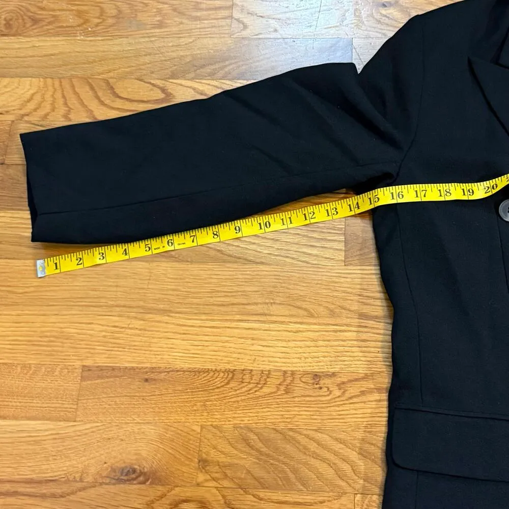 TopShop Women’s 2 Black Button Long Sleeve Work Wear Business Casual Blazer - Image 7