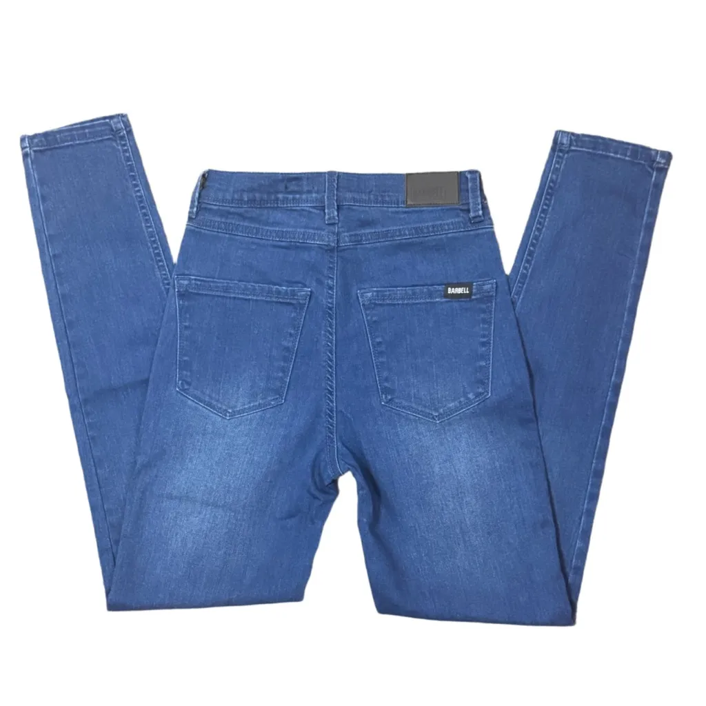 NWT Barbell Apparel Women’s Mom Fit High Rise Dark Indigo Jeans Size 23 Blue - Image 2