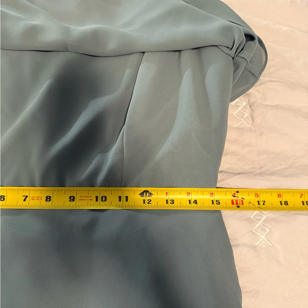 Jenny Yoo Sage Green Layered Maxi night / Party Dress size 8 - Image 6