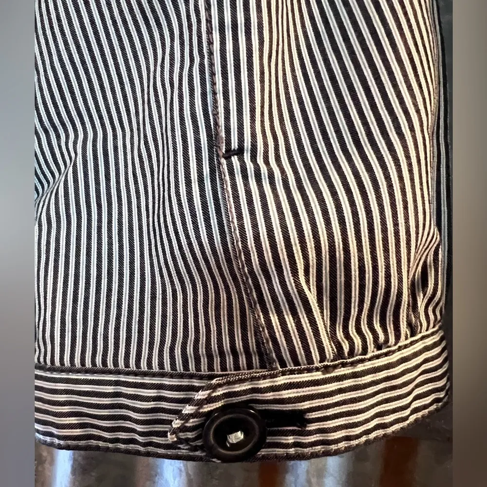 Ann Taylor Bolero Jacket-Crop Lt-Weight Stripe Back-Pleats NWOT Sz 8 Classiccore - Image 3