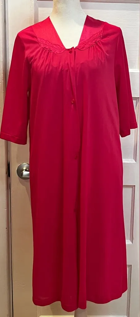 True Vintage 70s 80s Vassarette nightgown and robe set pink peignoir set Size S - Image 1