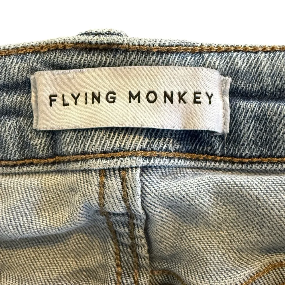 Flying Monkey Skinny Women’s Jeans Distressed Mid Rise size 31 - Style D3680 - Image 8