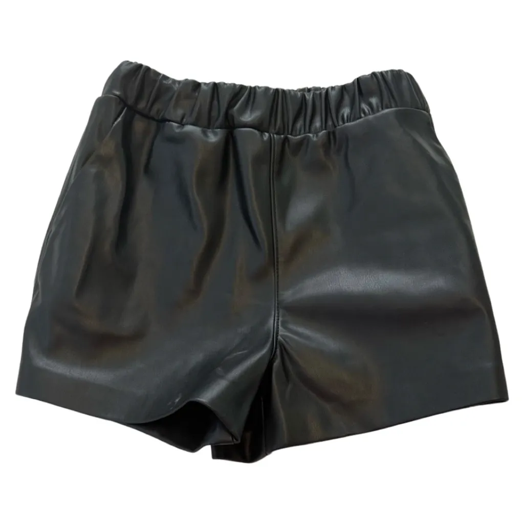 LIMITED EDITION Blank NYC Black Faux Leather High Rise Shorts - Image 11