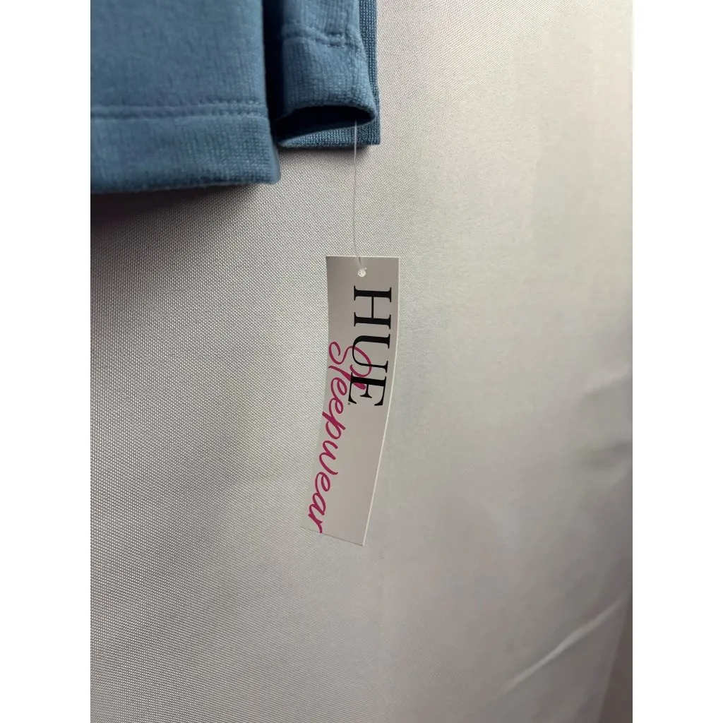 Hue Sleepwear Womens Blue Cardigan With Pockets Size XS Polyester Spandex Blend - Image 5