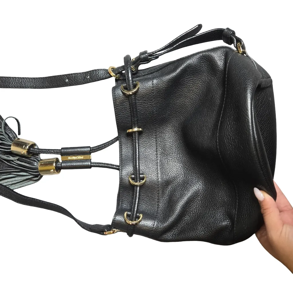 See by Chloe Vicki Black Bucket Bag - Image 9