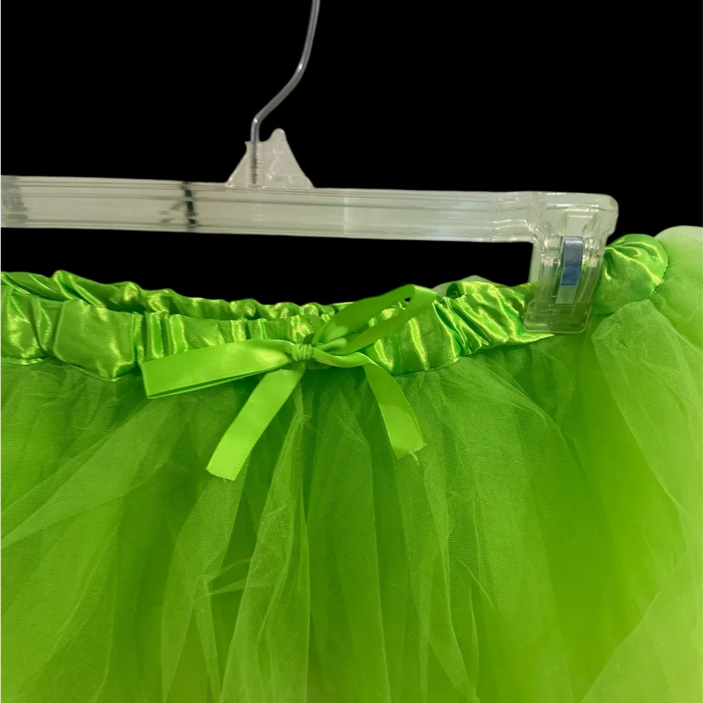 Vibrant Green Tulle Skirt for adults costume size large - Image 5