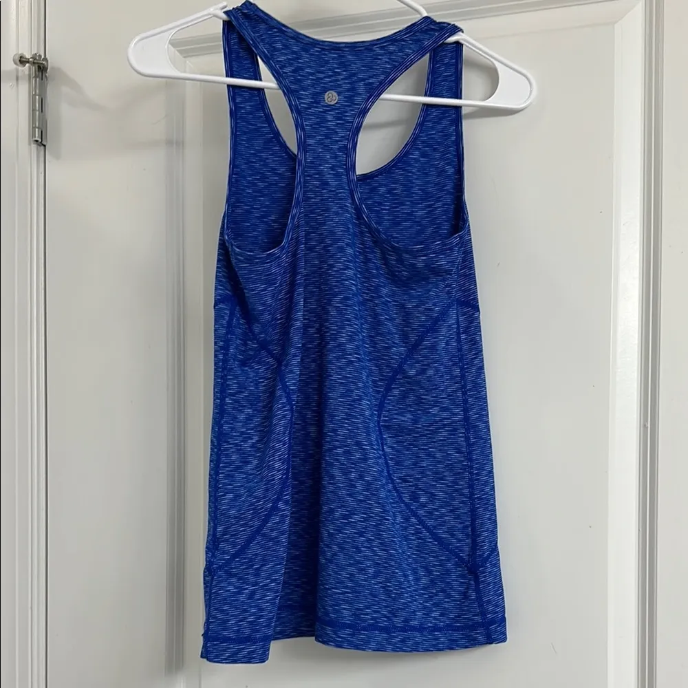 Zella Blue Fitted Tank Top - Image 2