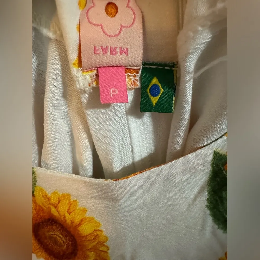 Farm Rio Sunflower Layered Mini Dress - Image 8