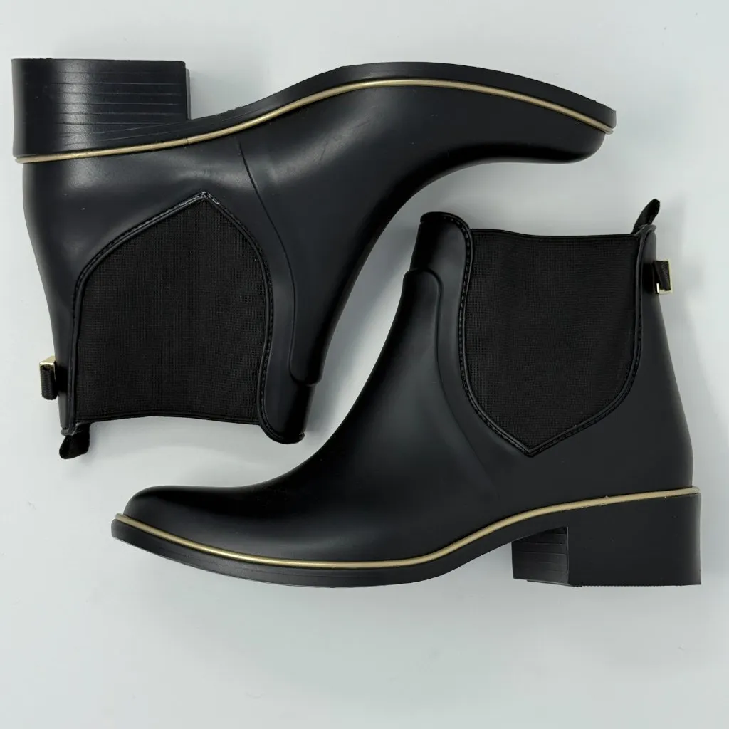 Kate Spade New York Sedgewick Chelsea Rain Booties Womens 6/7 Black Outdoor NWOB - Image 11