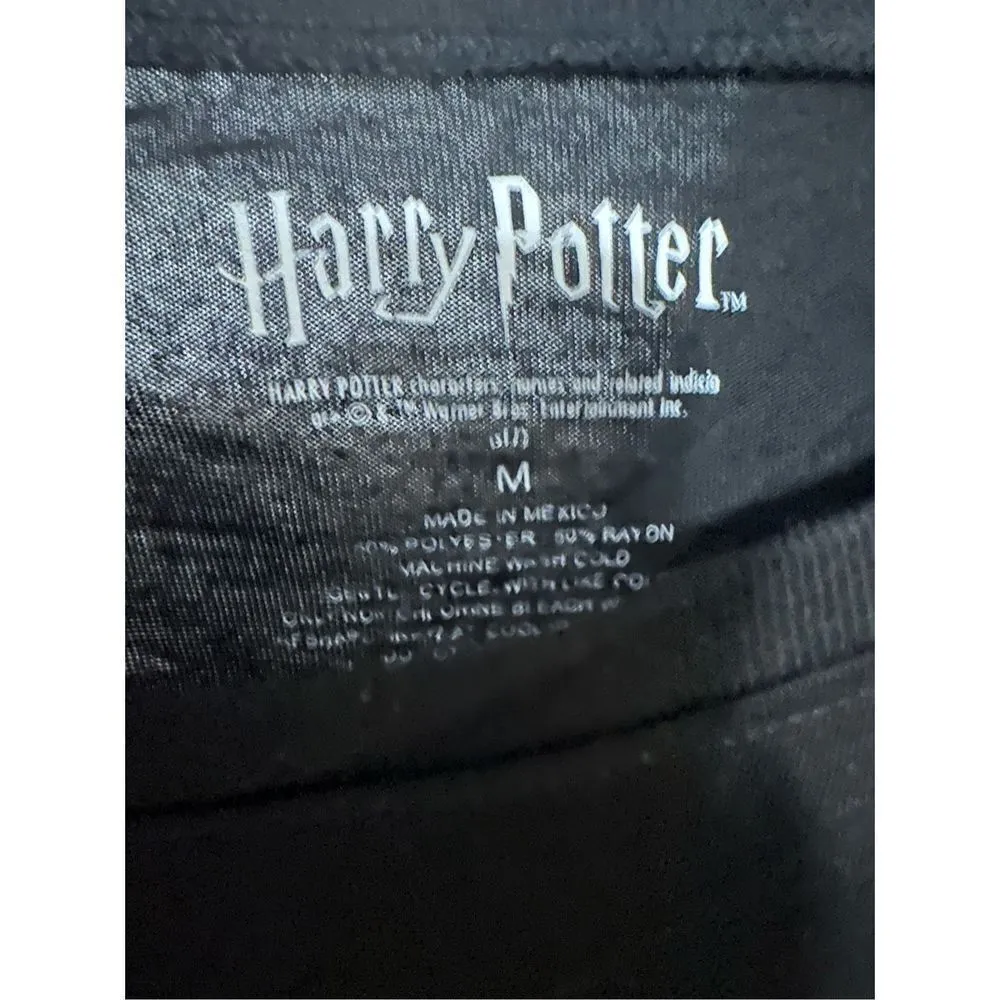Harry Potter Womans hi/low black T-shirt - Image 3