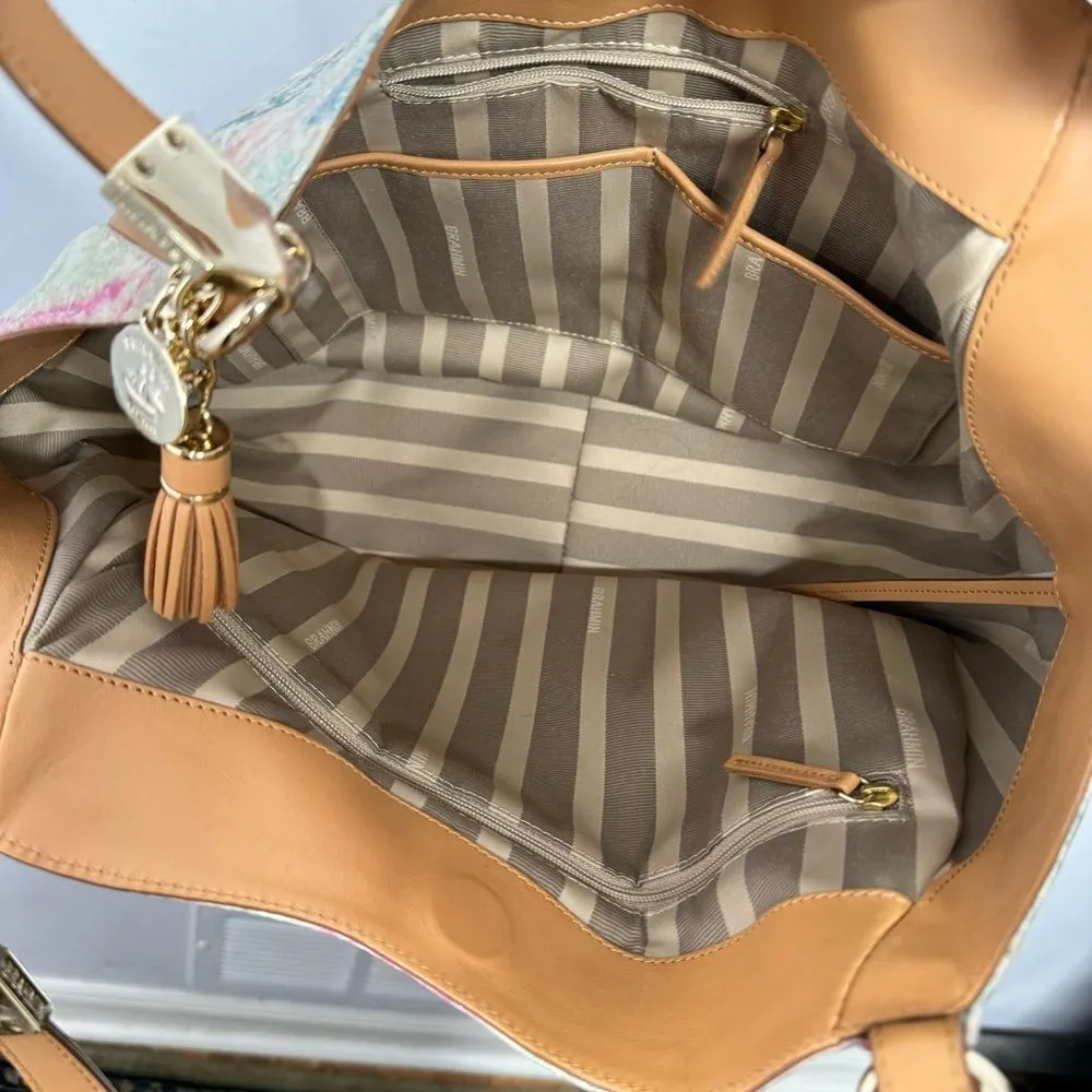 Brahmin  MARIANNA CREME TALITHA LEATHER SHOULDER BAG - Image 9