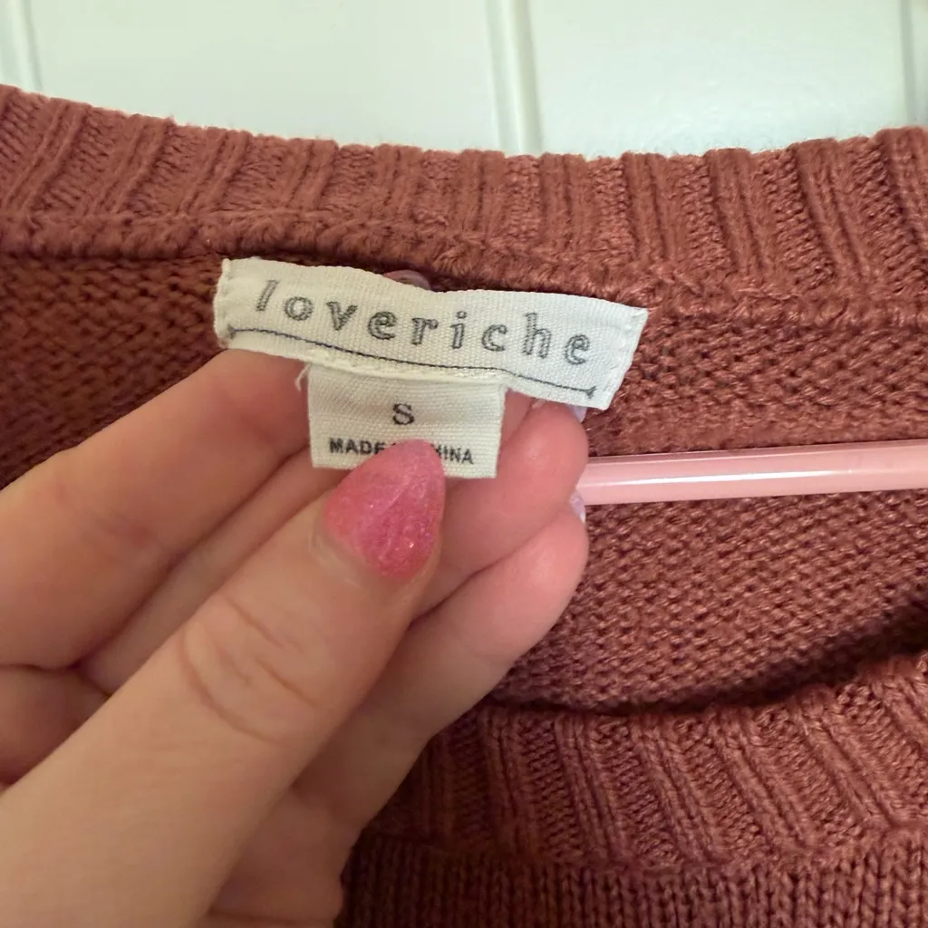 Love Riche Off-the-Shoulder Sweater - Terracotta - Image 2