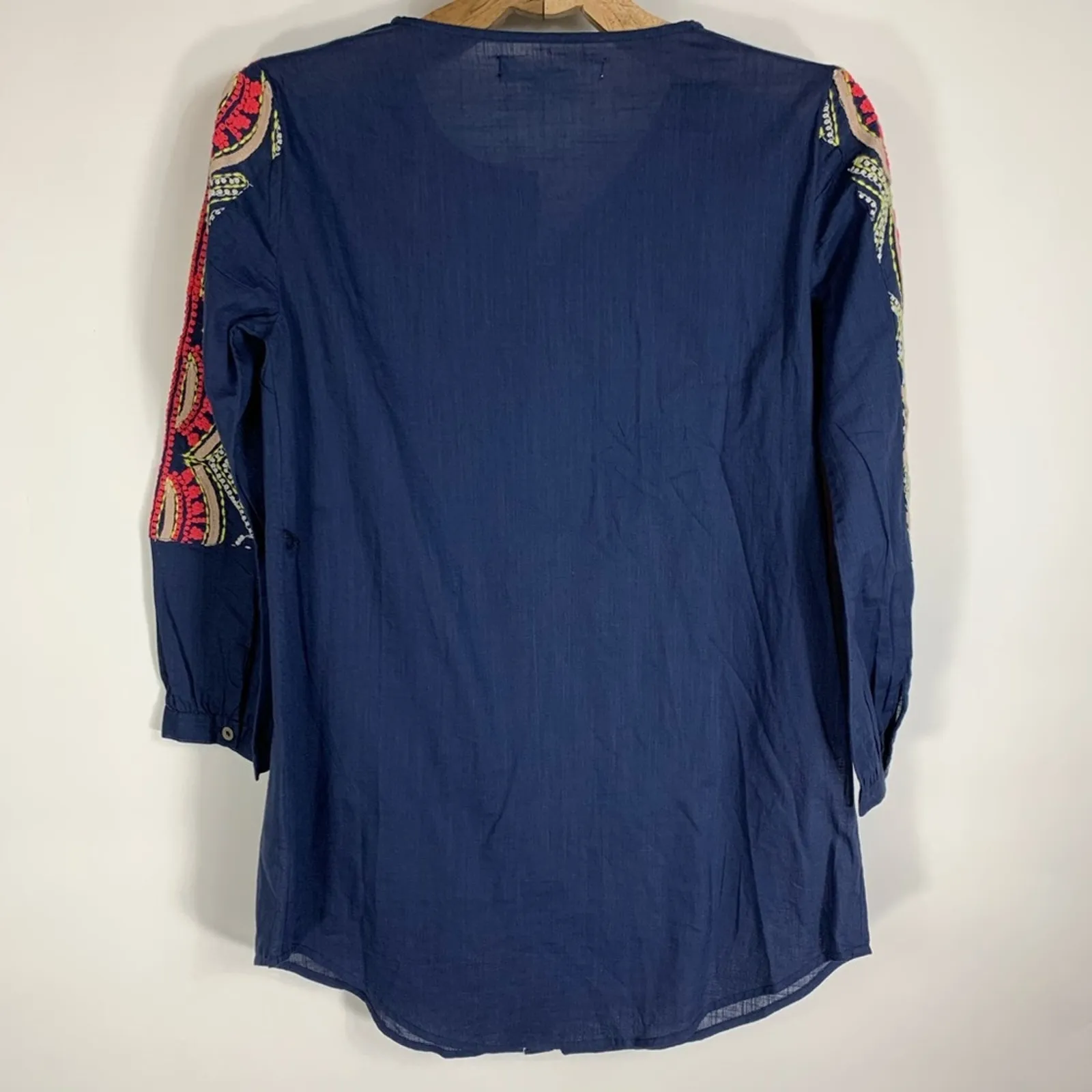 Hei Hei  Embroidered Blue Blouse Tunic Sz 0 - Image 6