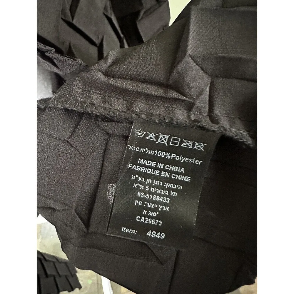 Limited Ronen Chen Organza Cardigan Shawl Woven Long Size M Black Artsy … - Image 3