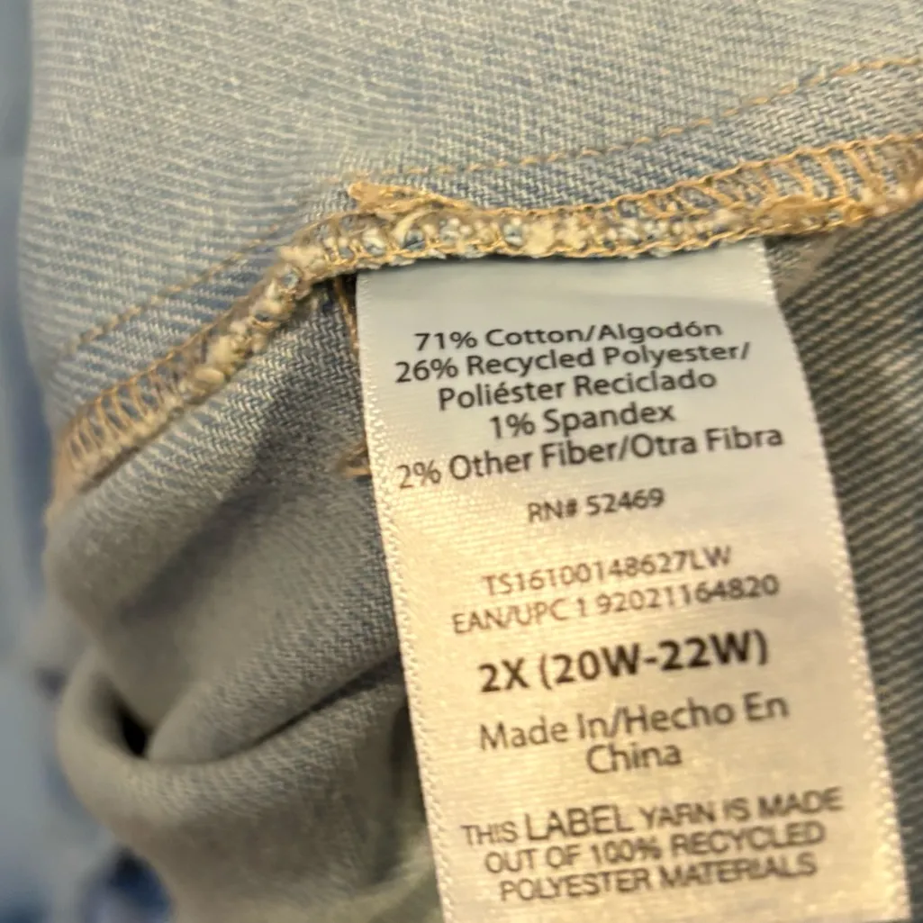 Terra & Sky Denim Dress Size 2X - Image 7