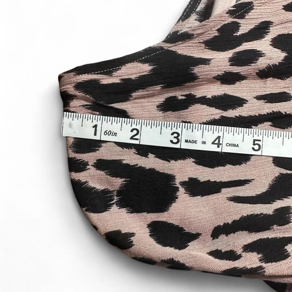 Umgee Cheetah Leopard Animal Print High Low Maxi Dress Large - Image 5