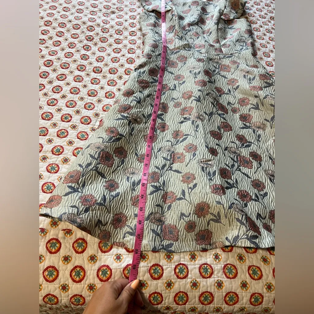 EUC Gal Meets Glam Lola Dancing Daisy Jacquard Midi Dress Size 4P Retails $188 - Image 9