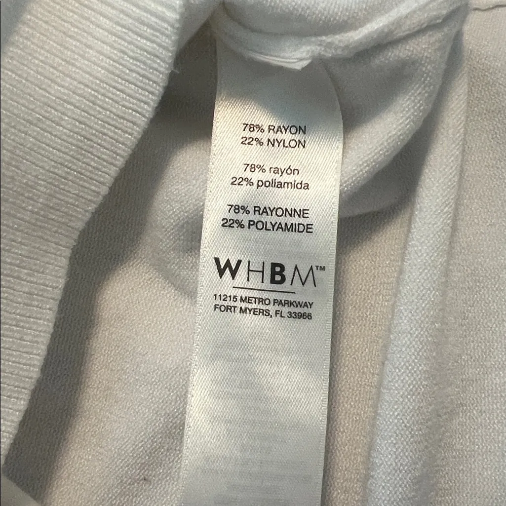 White House Black Market Classic White Sweater - Image 4