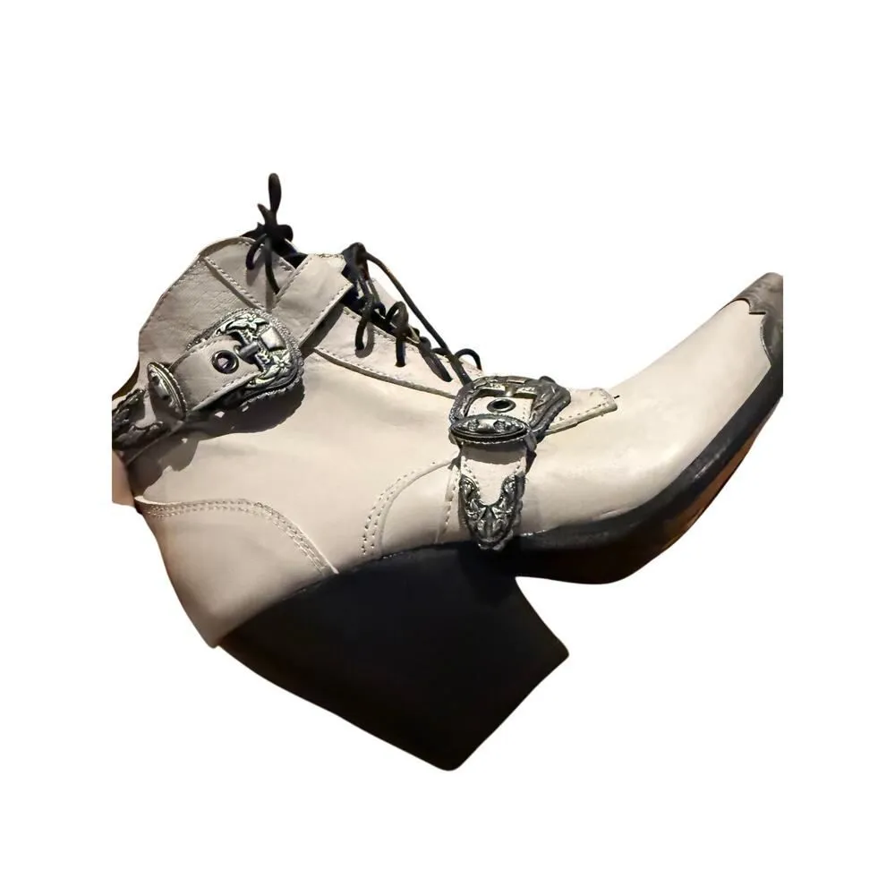 NWT Free People Briar Buckle Lace Up Boots Sz. 36 (US 6) - Image 5