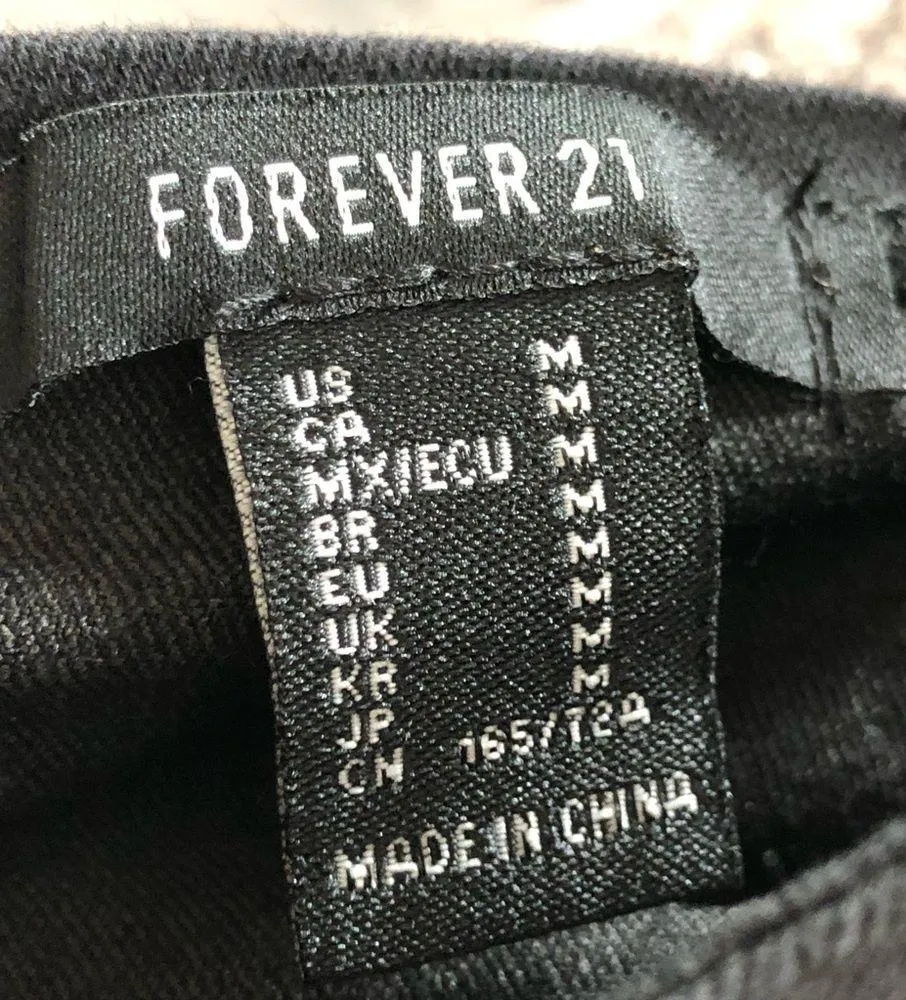 NEW Forever 21  Black Ruched Jumpsuit M - Image 10