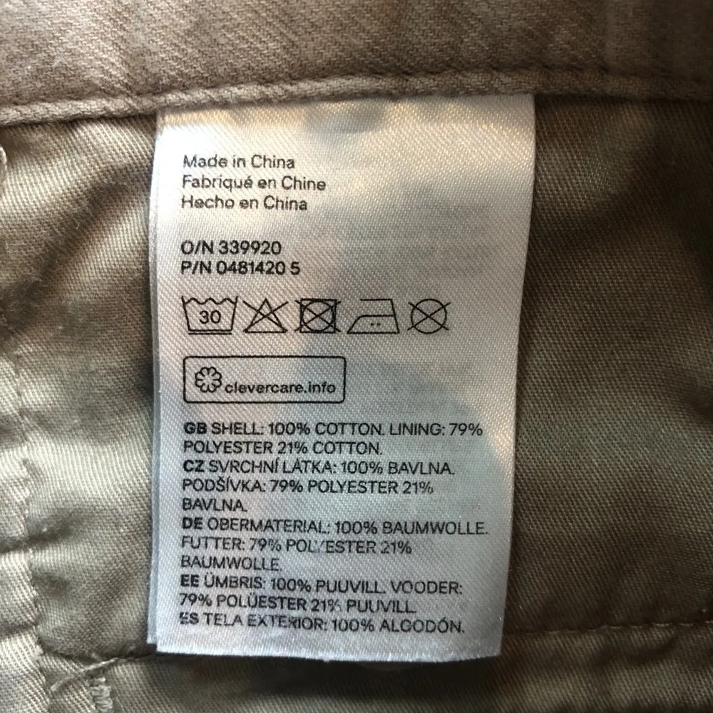 H&M Khaki Skinny Jeans Ankle Crop Womens Size 32R - Image 10