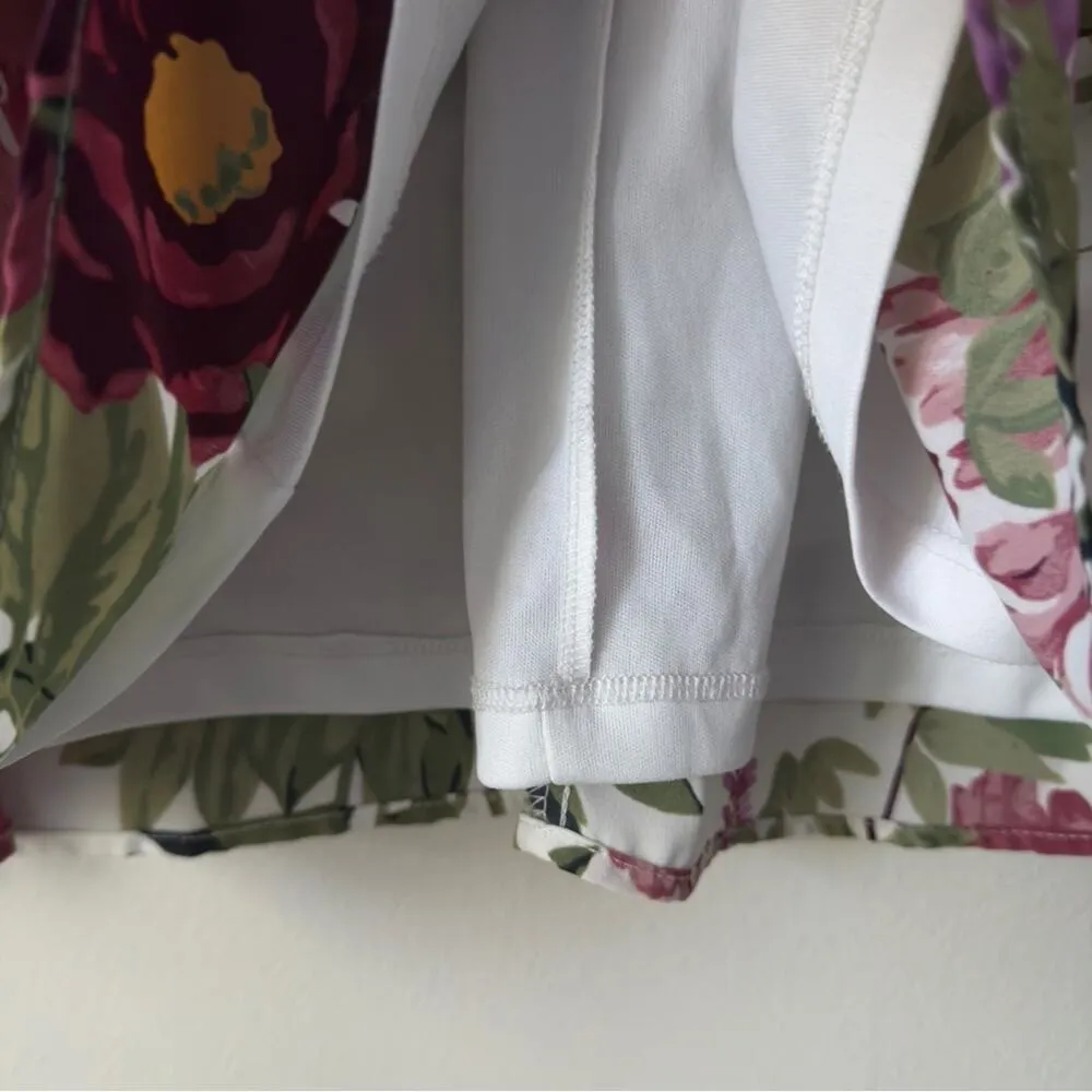 Show Me Your MuMu Floral Flutter Sleeve Mini Dress Scoop V-Neck Lined Flowy EUC - Image 8