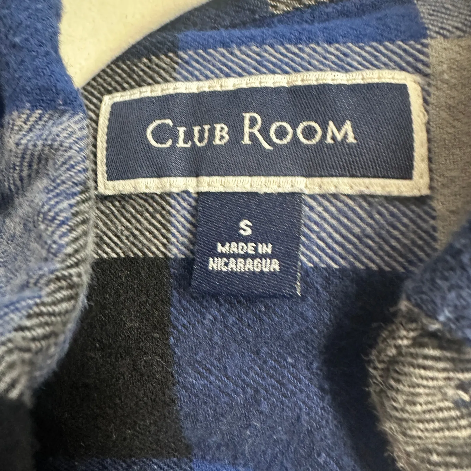 Montana State Bobcat Plaid Flannel Shirt SMALL University Unique Football MSU Blue - Image 4