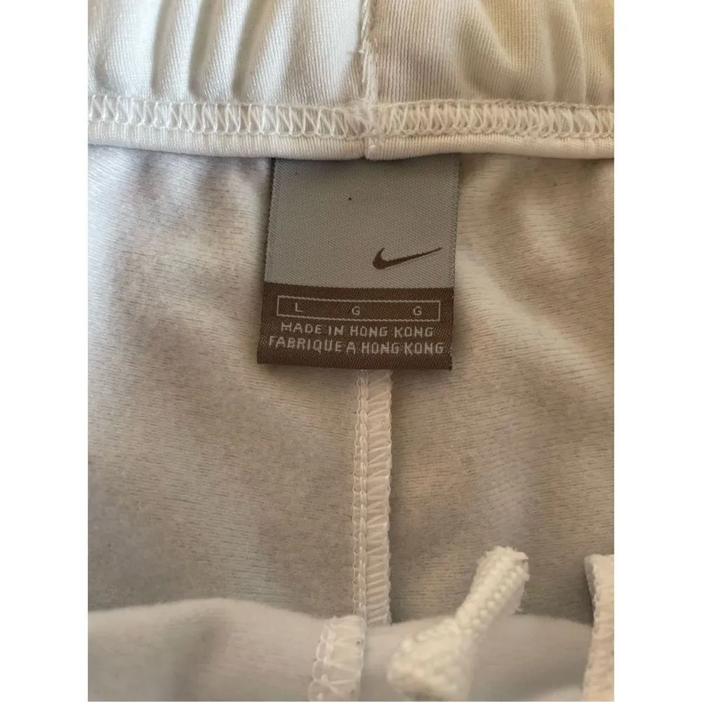 Nike womens pull on track pants white & yellow size large - Image 3