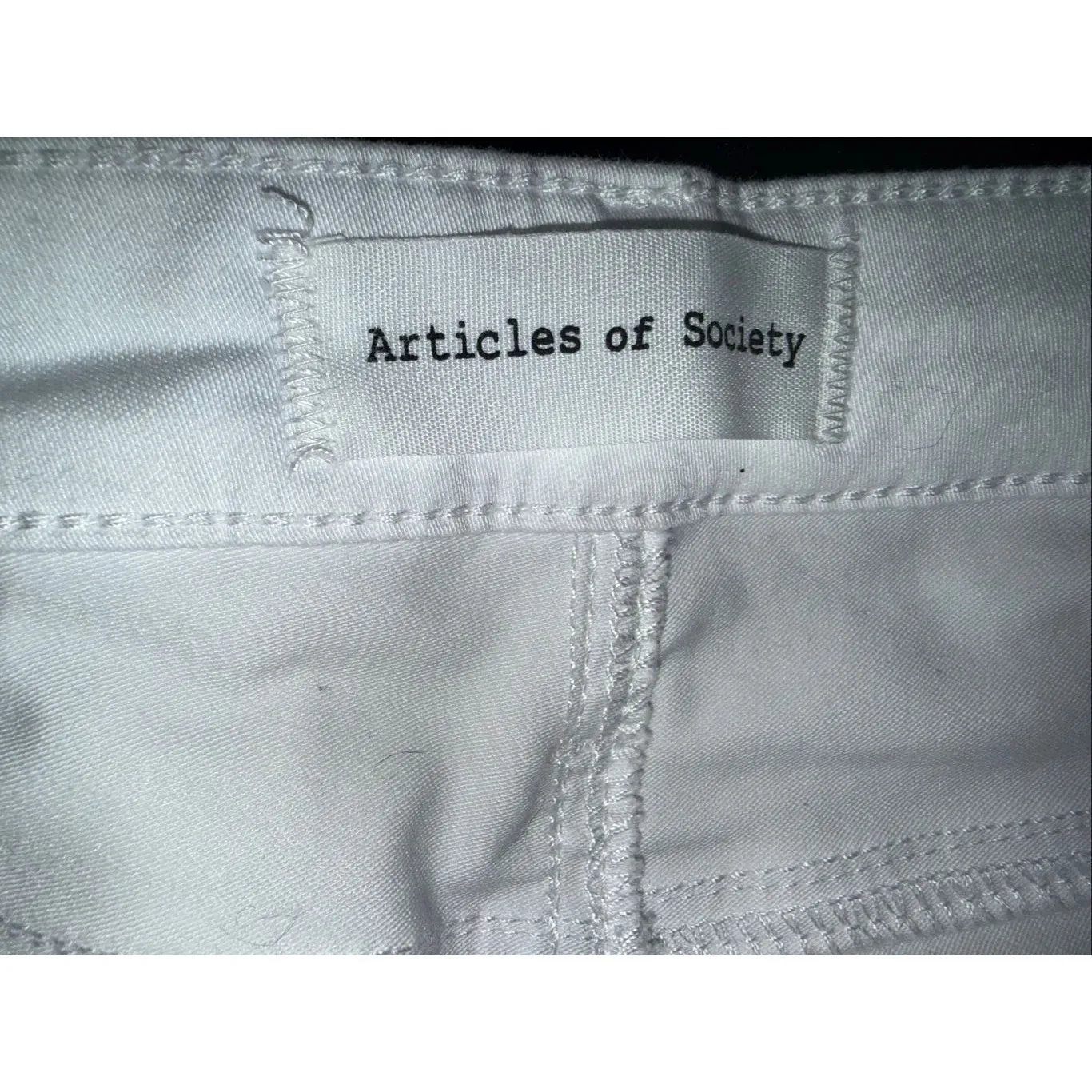 Articles of society White Midrise Skinny Non Ripped Jeans size 25 #769 - Image 4
