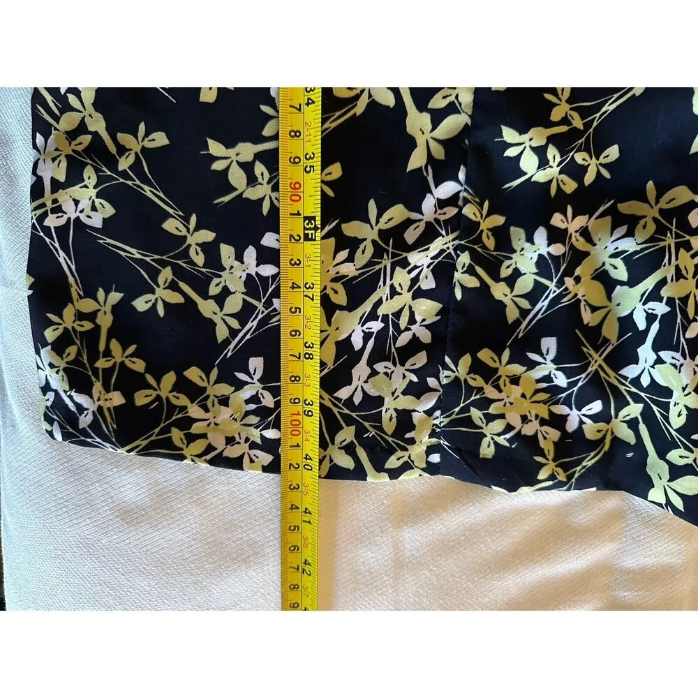 Danny & Nicole Dress Sleeveless A-Line Size 20W Blue/Green Floral Scoop Neck - Image 5