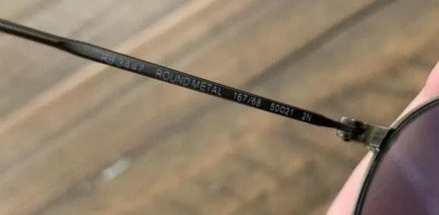 Ray-Ban Blue  Round Sunglasses - Image 4