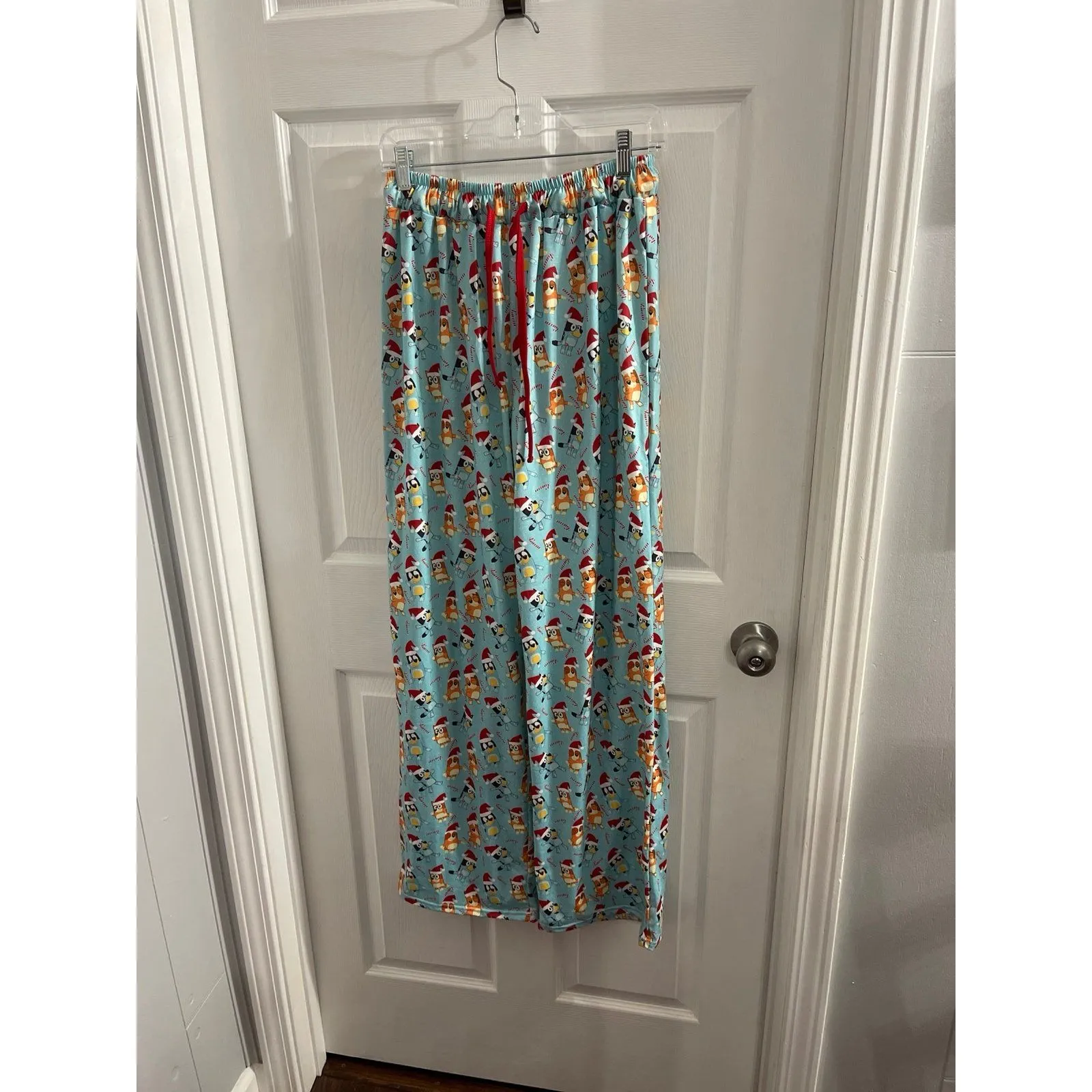 Abby & Evie Adult Bluey Christmas Pajama Pants Size XL New With Tag Blue - Image 2