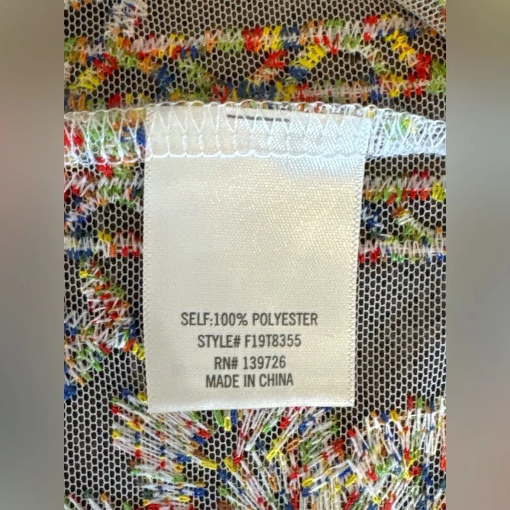 Blue Rain Multi Color Kimono Duster Women’s Size Medium Francesca’s - Image 7