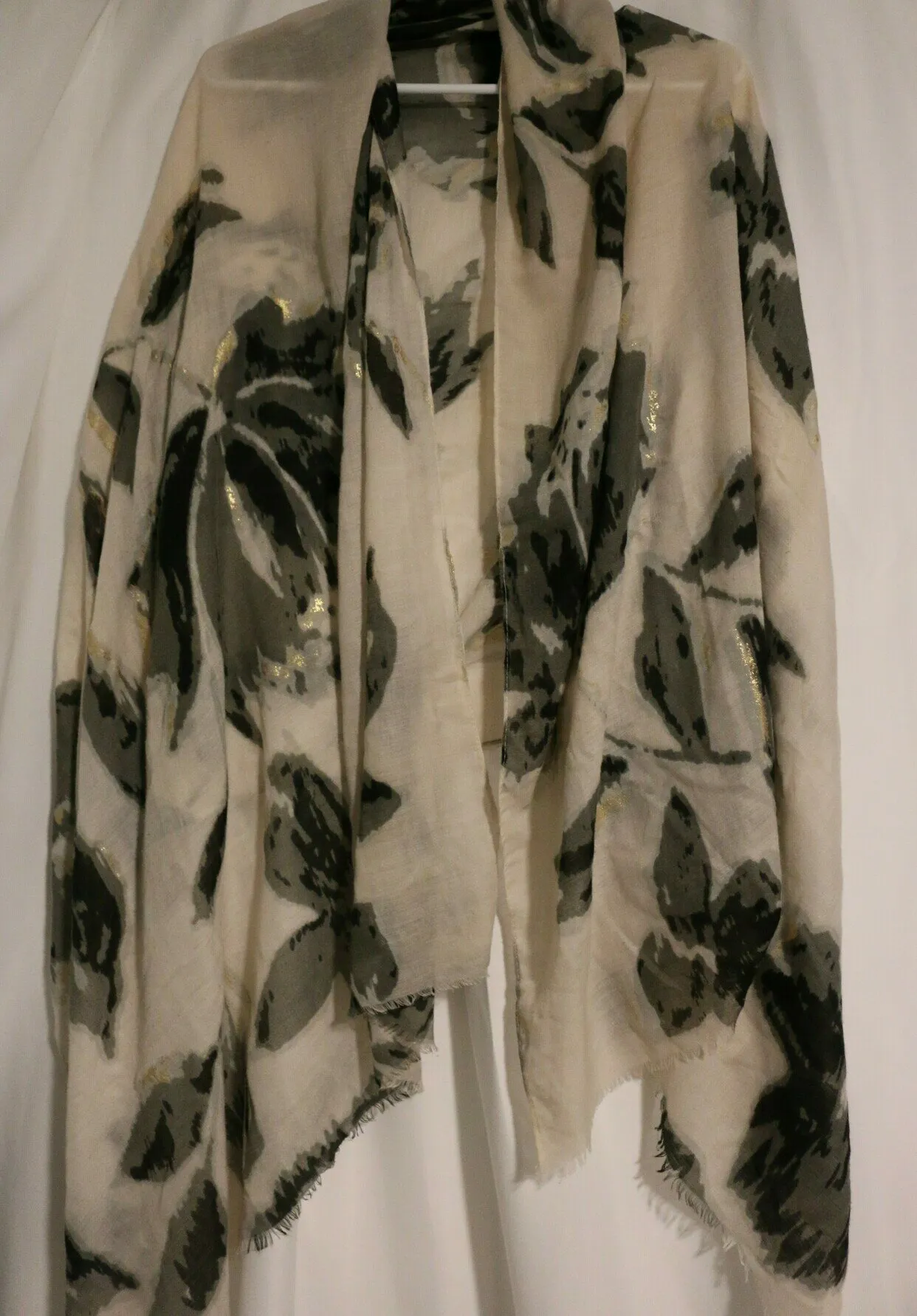 Floral Head Scarf Large Head Wrap flower print Size One Size - Image 6